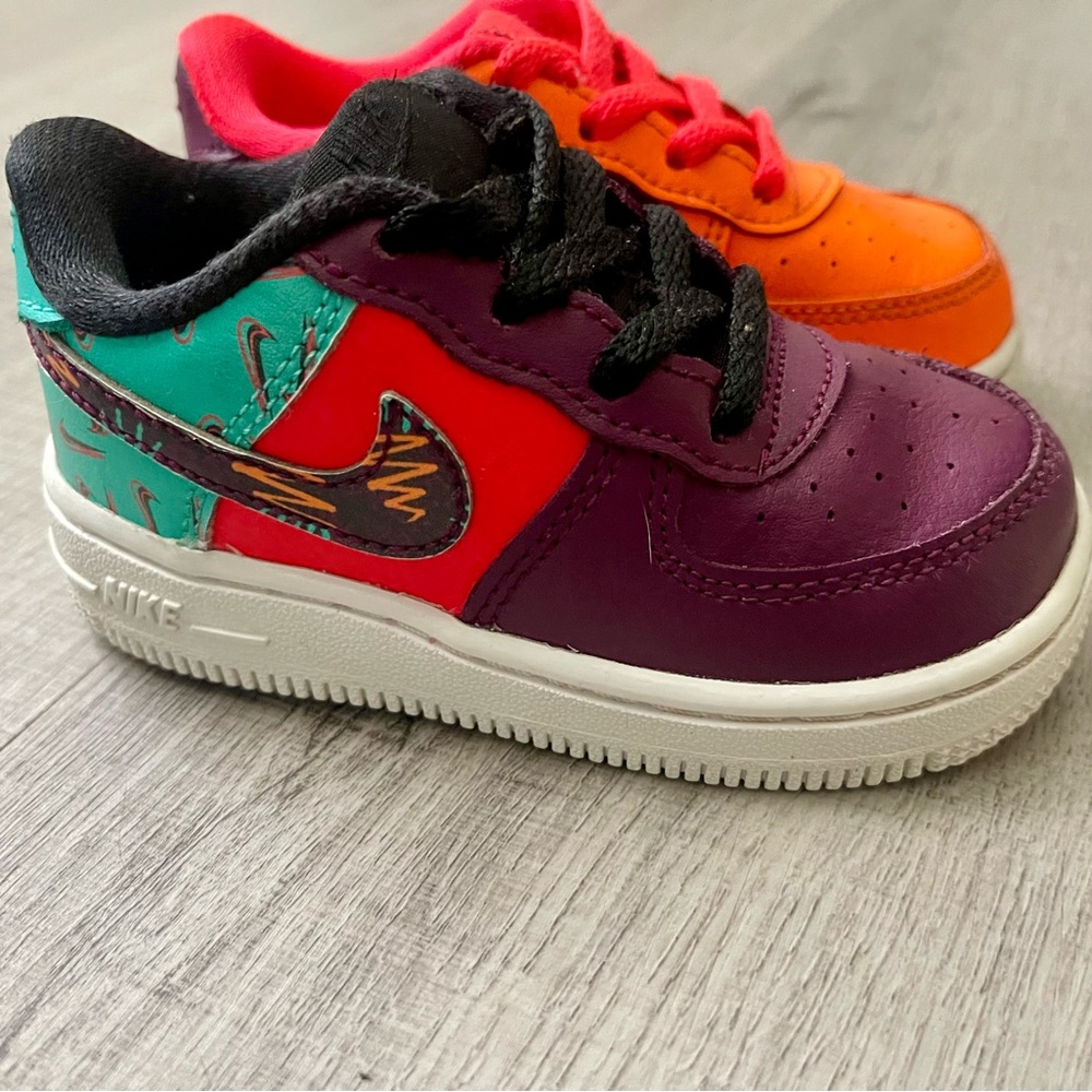 ‘What the 90’s’ toddler Air Force 1 mid, 6c